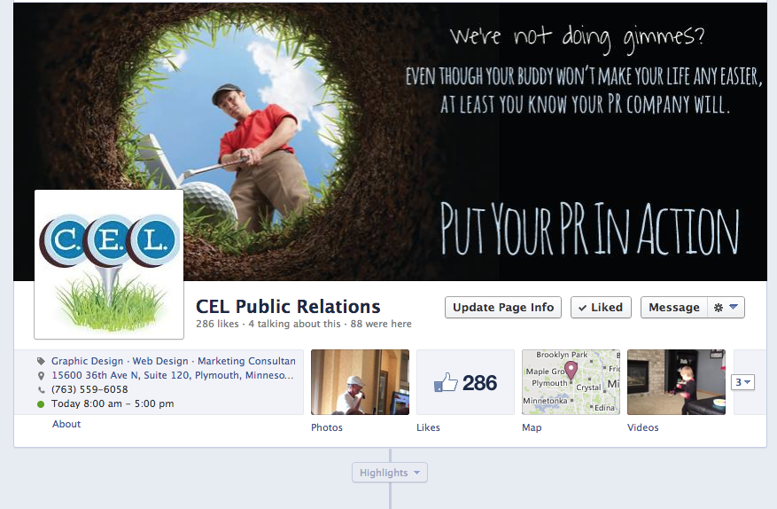 CEL Public Relations, Facebook