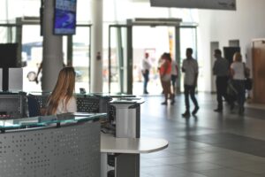 foyer to an office building