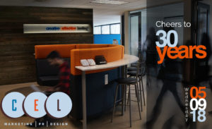 cel cheers to 30 years