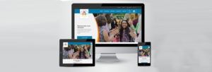 District 196 website on desktop, tablet and phone