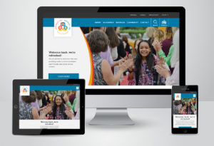 district 196 website on desktop, tablet, and phone