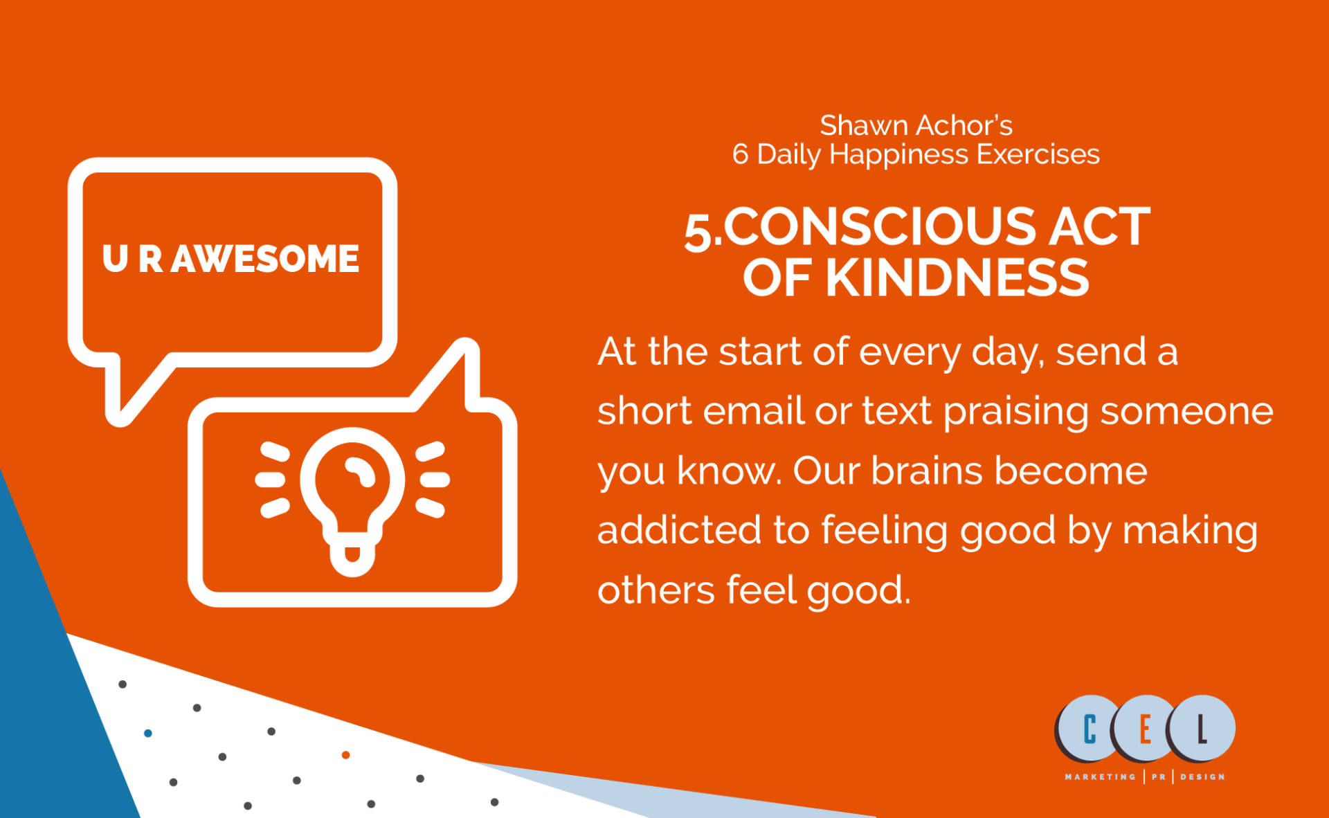Conscious act of kindness graphic