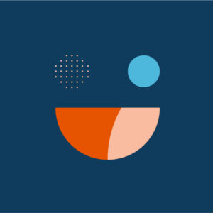abstract smiley face