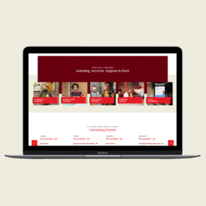stillwater learning hub on laptop
