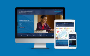 Anoka-Hennepin website on desktop, ipad, and iphone