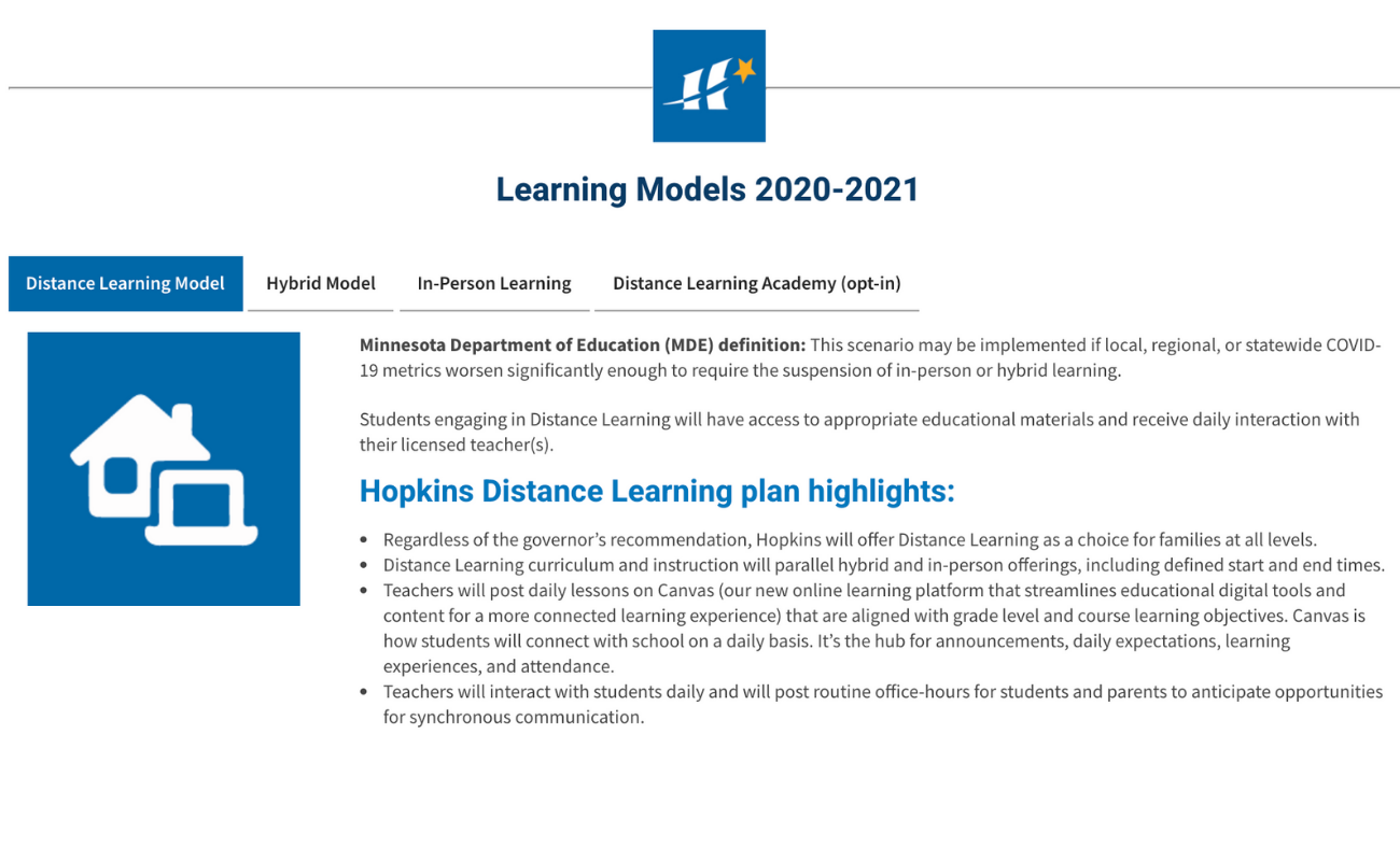 Learning Models 2020-2021