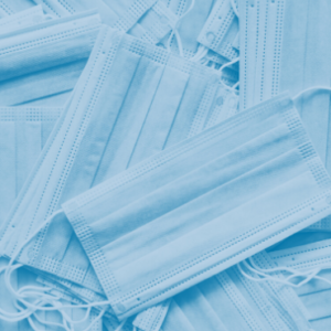 A pile of medical masks