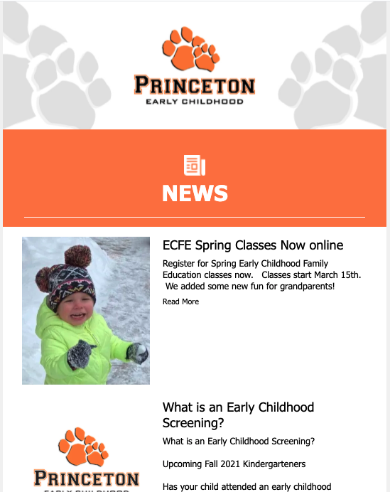 princeton early childhood news