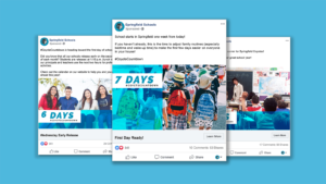 Springfield Schools First Day of School social media posts