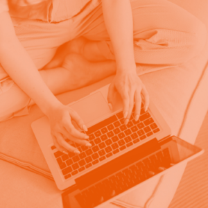 A person using laptop