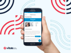 Vitals Aware mobile app preview