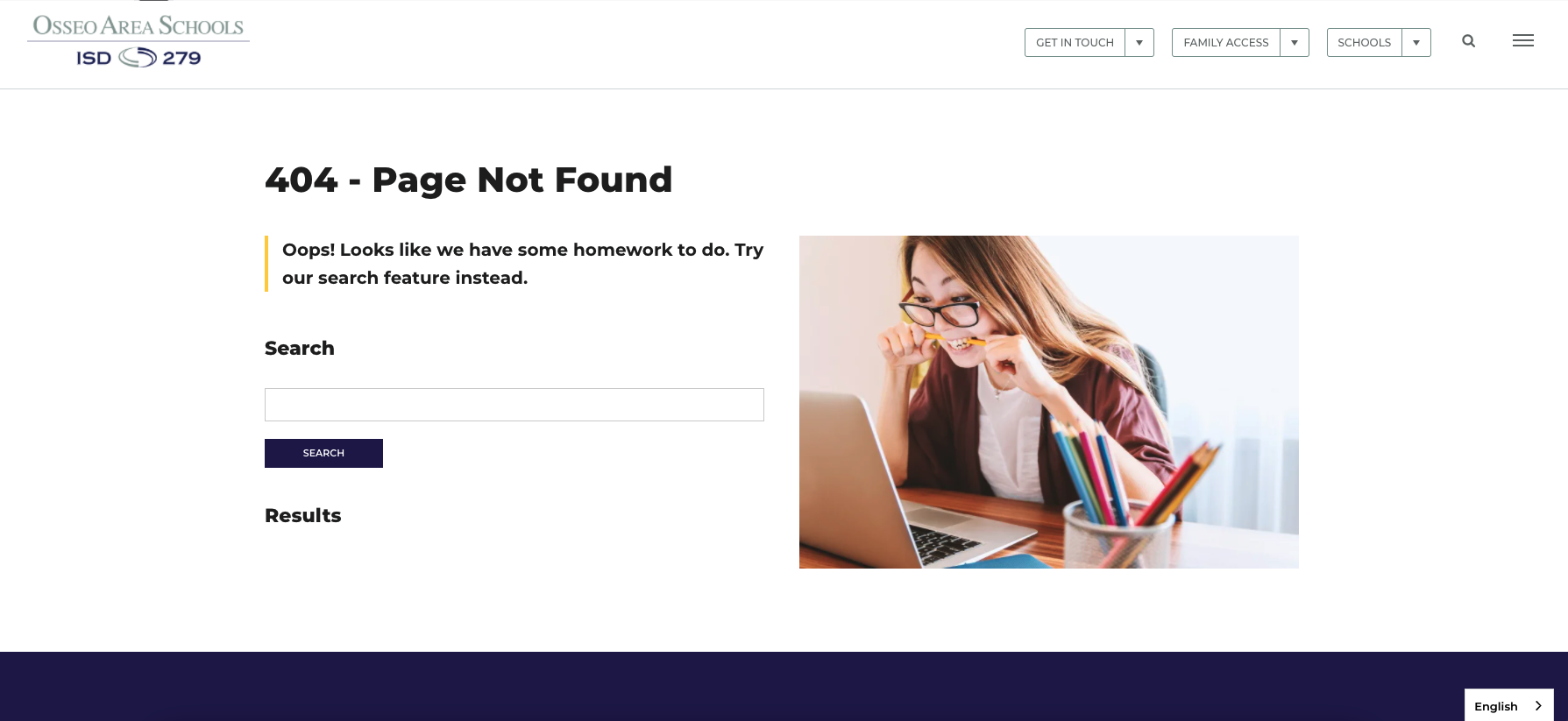 Osseo 404 Page