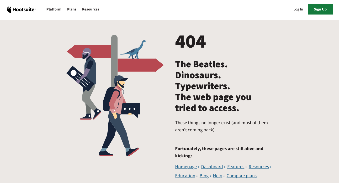 Hootsuite 404 Page