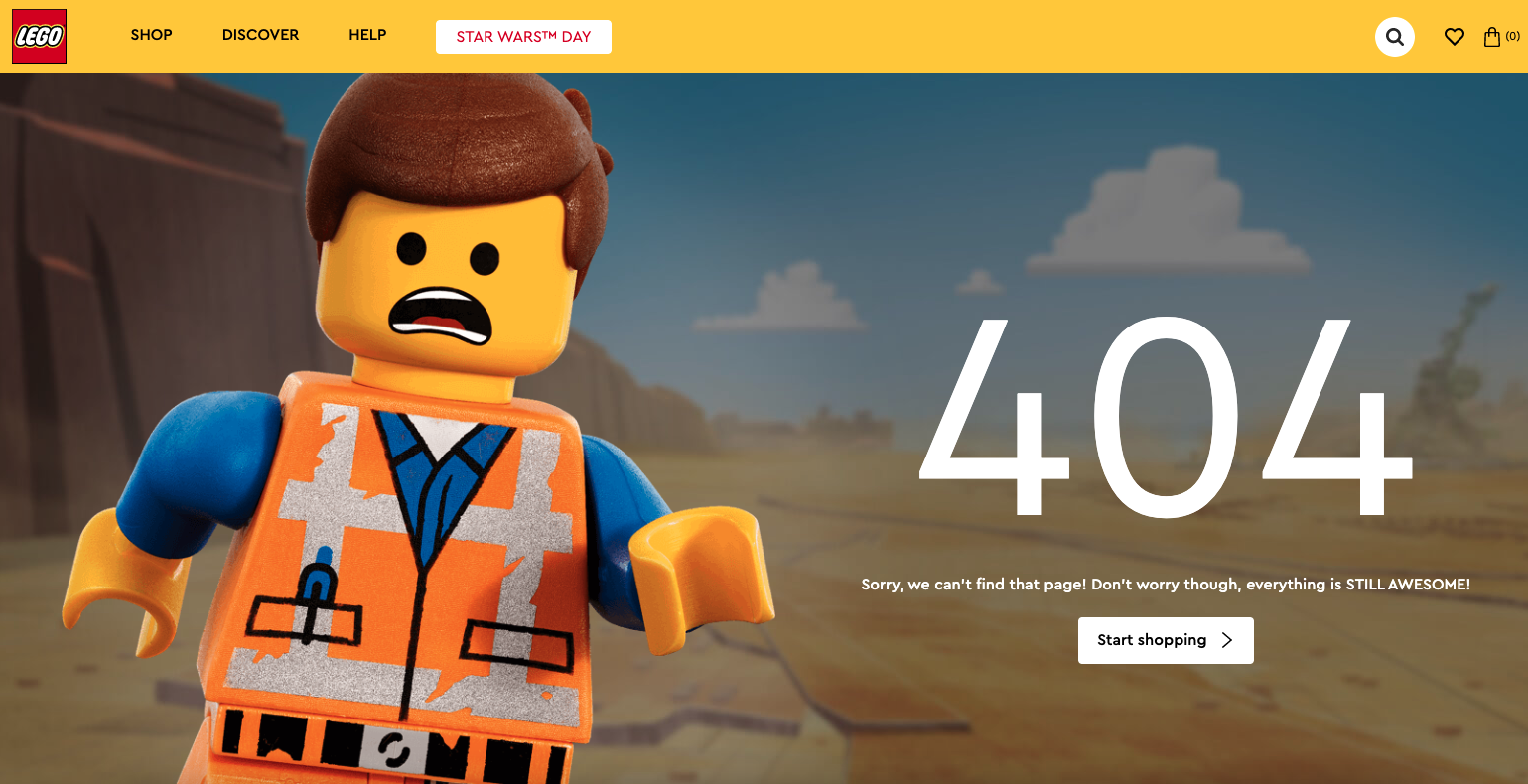 LEGO 404 Page