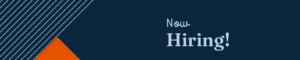 NOW HIRING banner