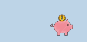 piggy bank with coin