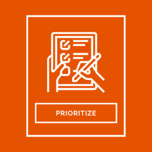 prioritize for effective principal communication icon