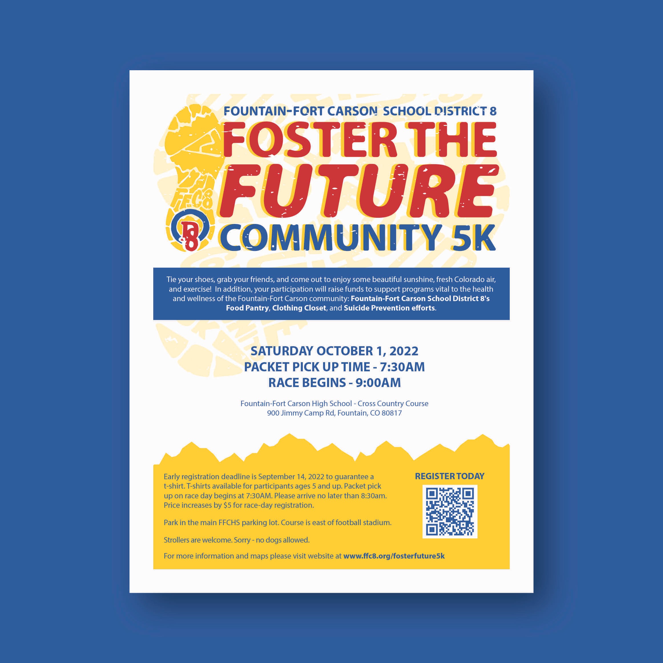 community 5k foster the future flyer