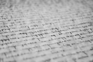 indecipherable writing