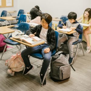 students in a classroom