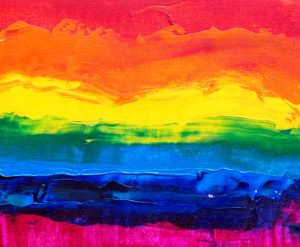 painted rainbow