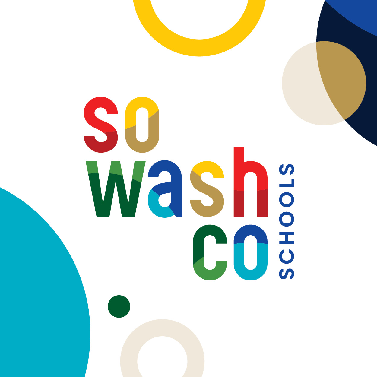 SoWashCo Schools logo and pattern