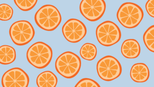 drawn Orange slices