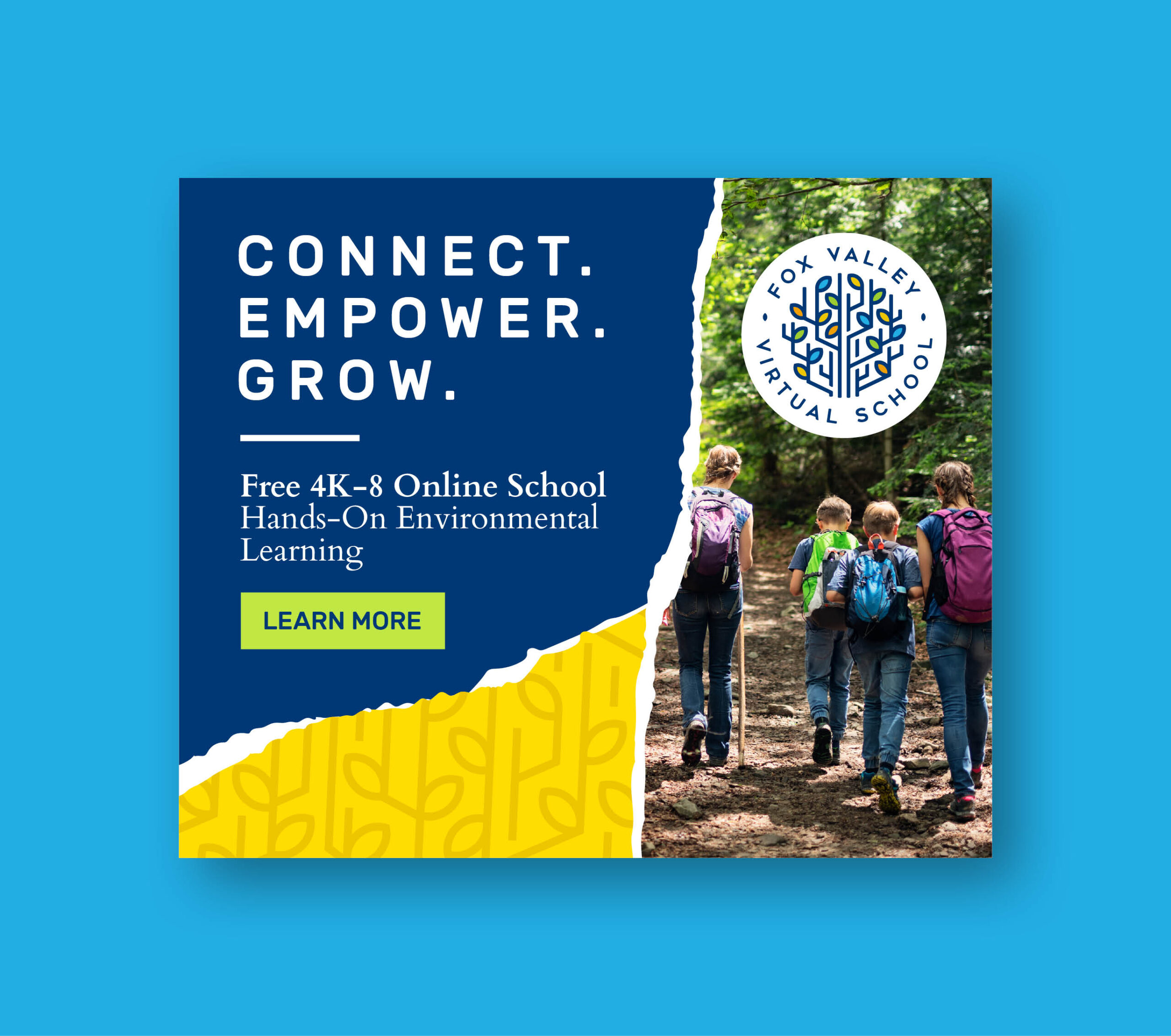 digital ad - connect empower grow at fox valley virtual school