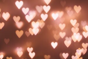 Glowing hearts
