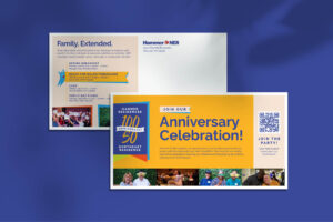 anniversary celebration postcard
