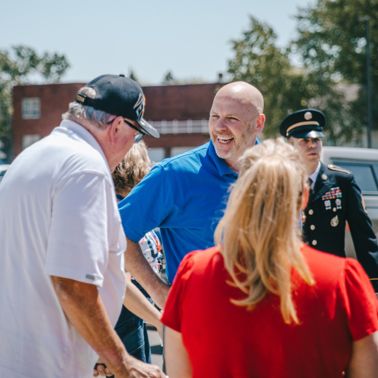 superintendent Nate Rudolph out in the community