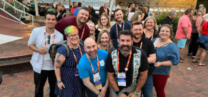 mn school pr pros at nspra 2023 smiling at camera