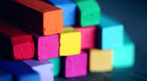 Decorative image of colored pastels