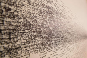 handwritten names and dates over each other, names and dates cannot be deciphered