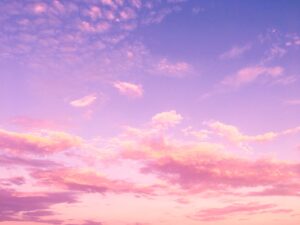 cloudy sky at sunset