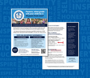Cambridge-Isanti Schools voting flyers