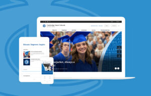 website for C-I Schools on laptop, ipad, and iphone