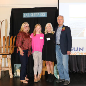 Cindy Leines and Anna Ingemann with Sun and Slope owners