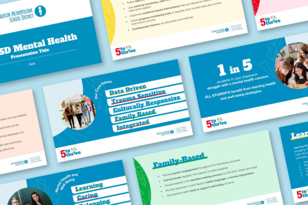 slide deck for 5 to thrive campaign