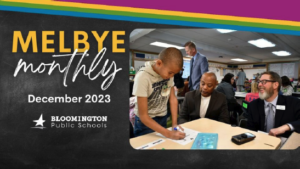 MELBYE monthly newsletter showcase from the superintendent