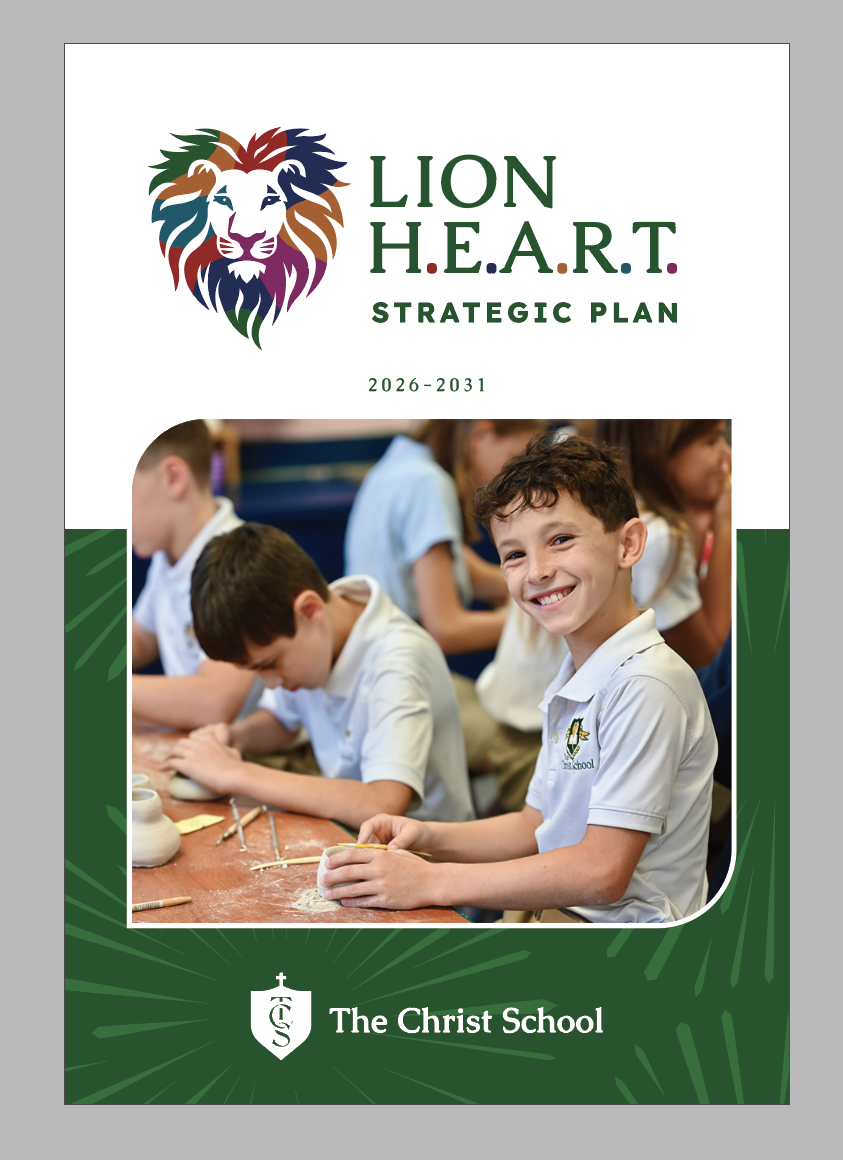 Strategic plan cover design for The Christ School