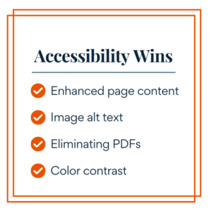 OSD Accessibility Stats checklist