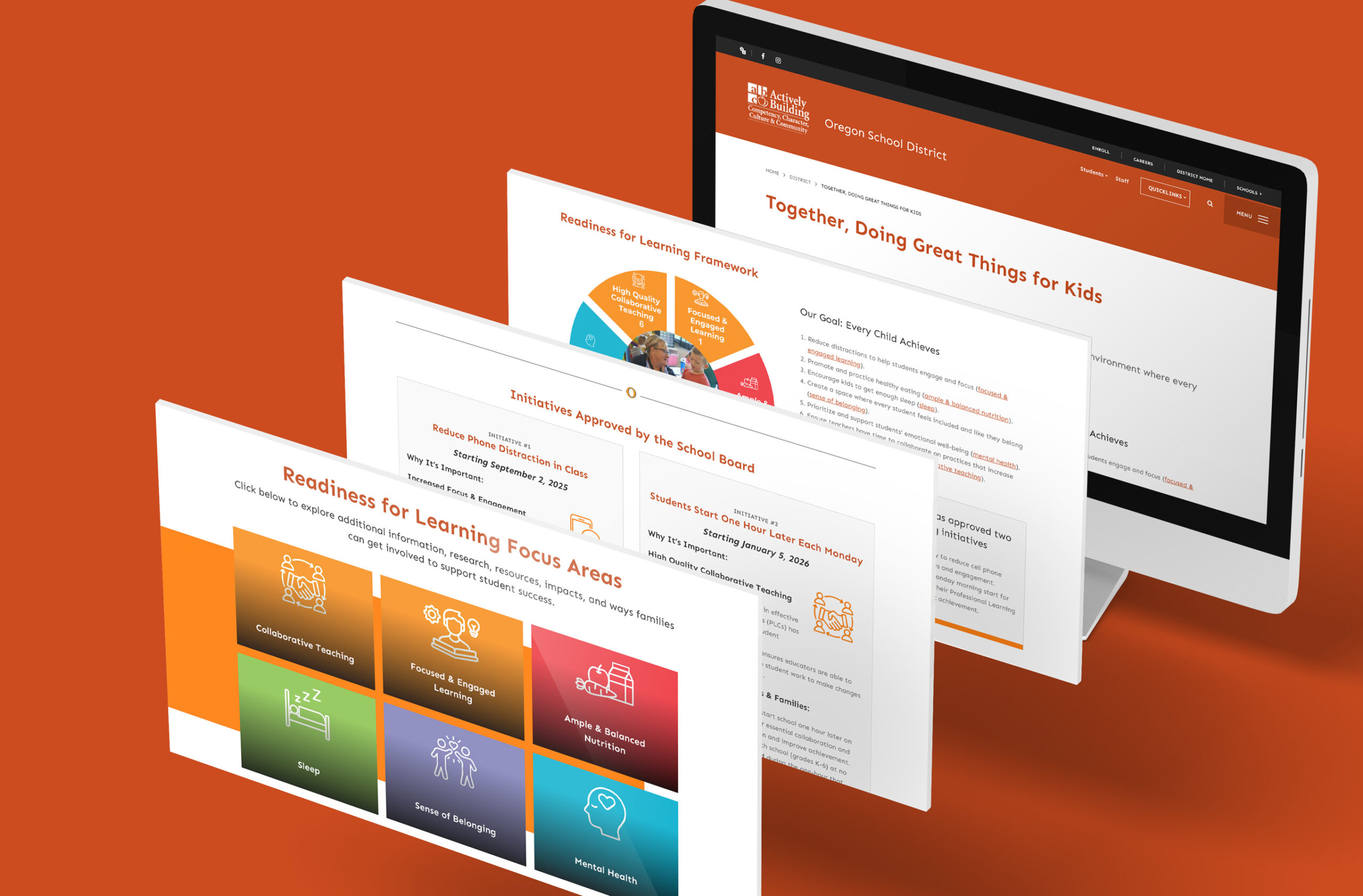 Theme-Oregon OSD theme website mockup