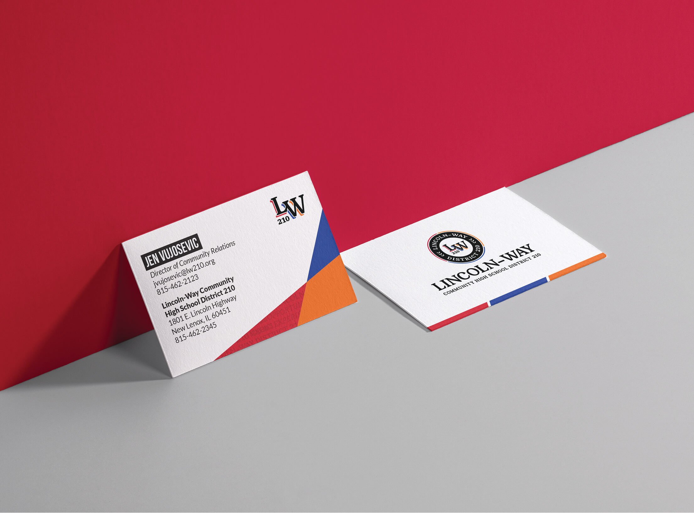 Lincoln-Way business card mockup