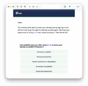 ID.me survey example