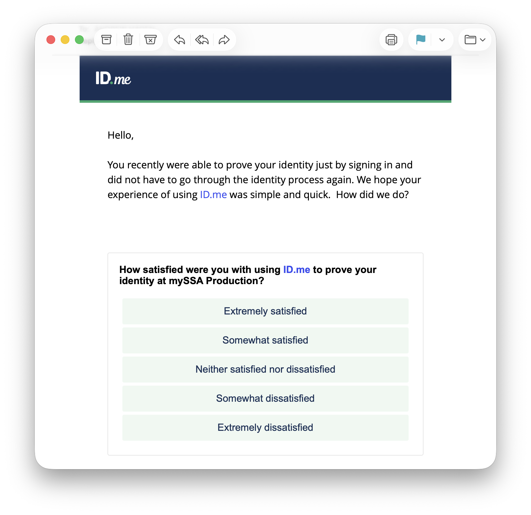 ID.me survey example