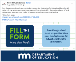 #FilltheFormMN Richfield Public Schools