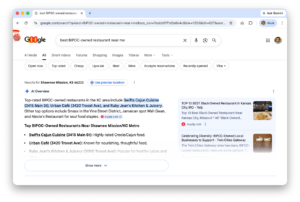 Screenshot of Google Search Results