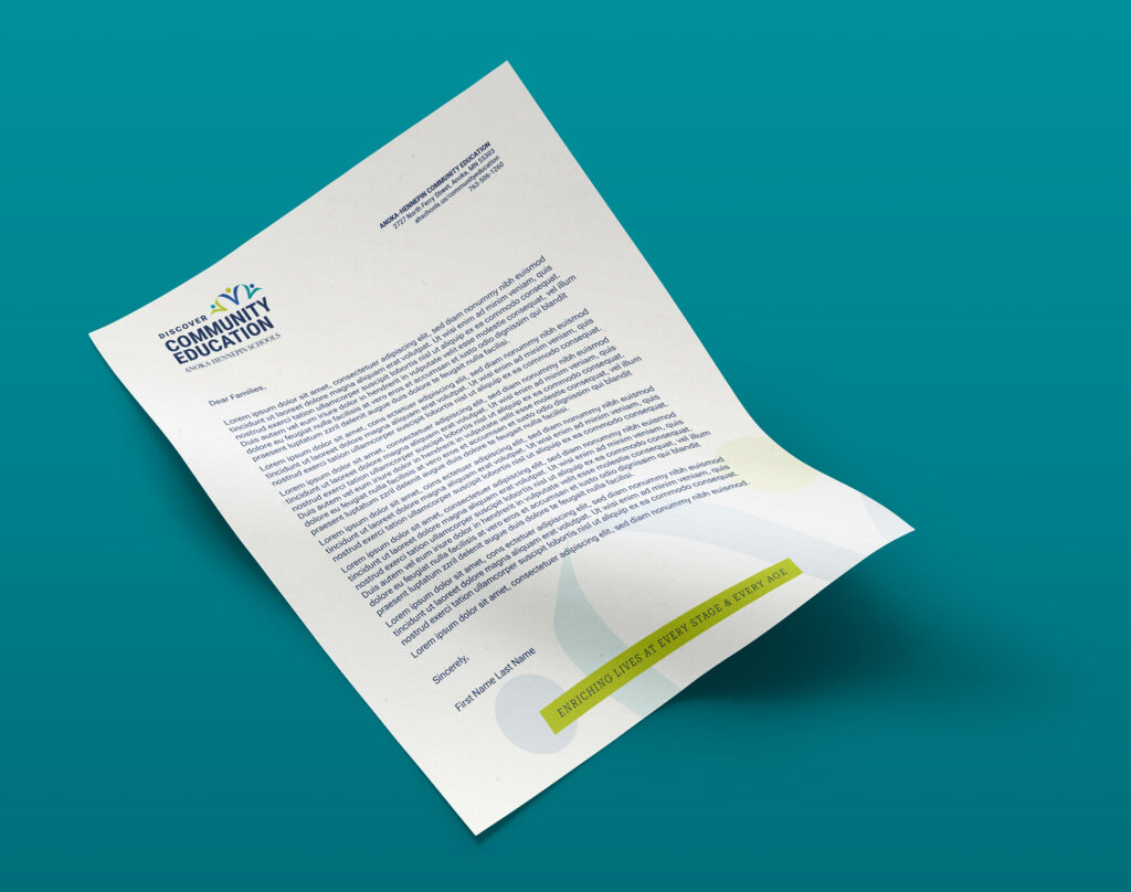Comm-Ed-Portfolio-Letterhead Letterhead mockup