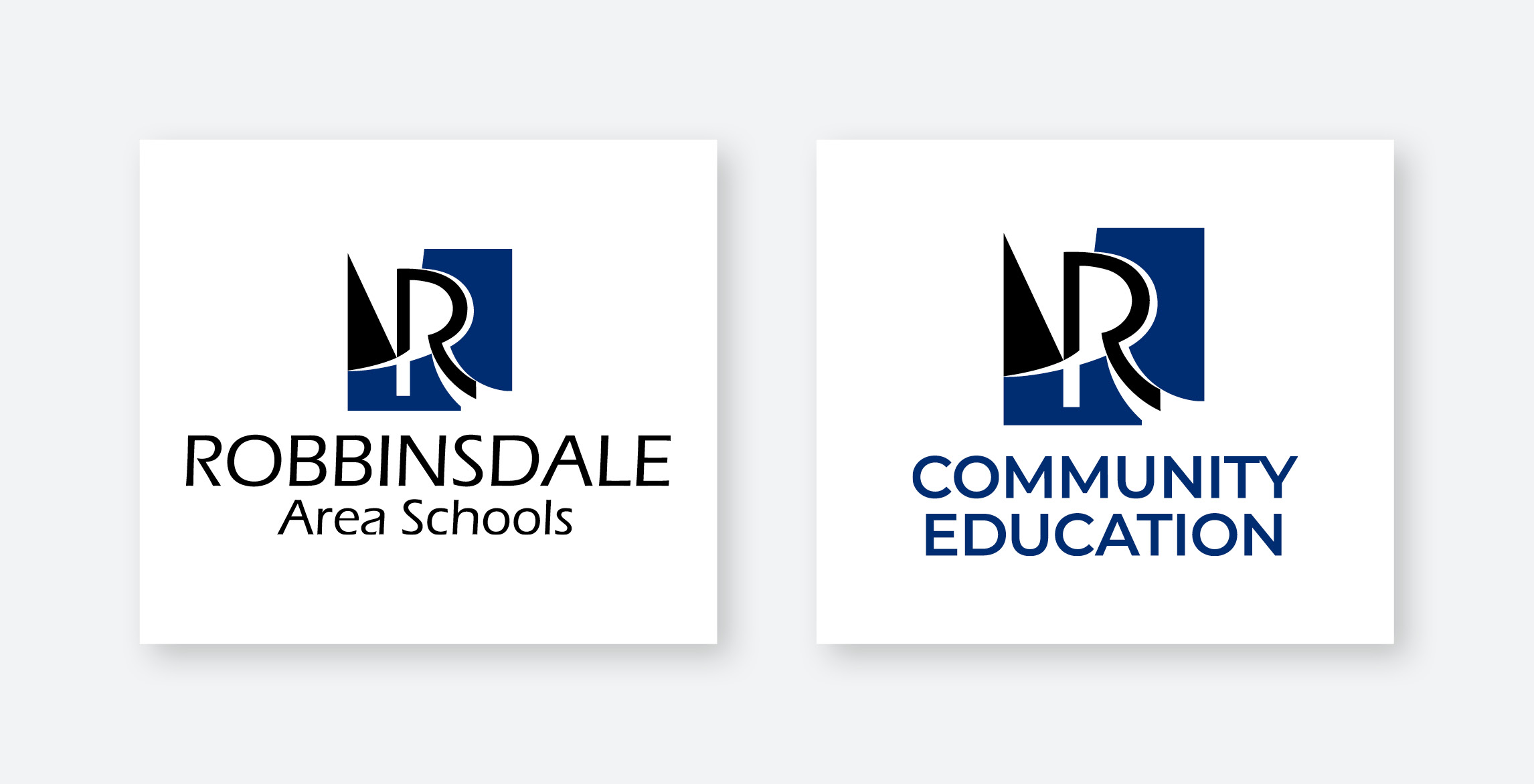 Comm-Ed-Portfolio-Rdale Robbinsdale Area Schools logos